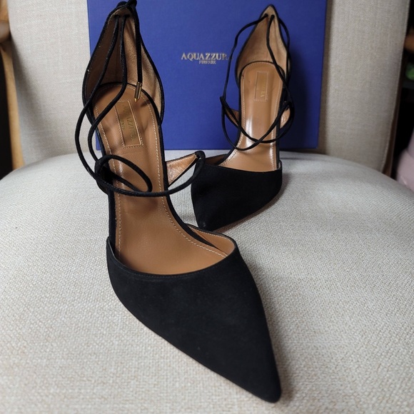 Aquazzura Shoes - Aquazzura Matilde Suede Heels 105